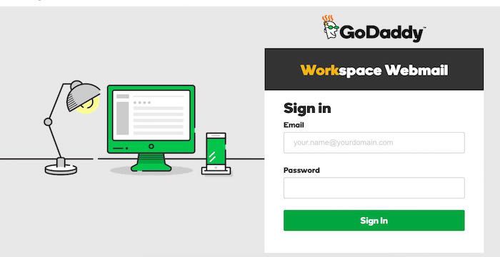 godaddy sign in email account