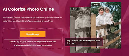 VanceAI Photo Colorizer: Colorize Photos with a Single Click